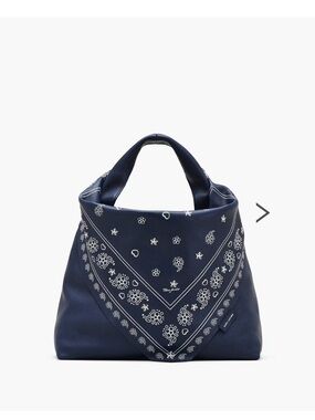 Marc Jacobs Navy Bandana-Print Tote
